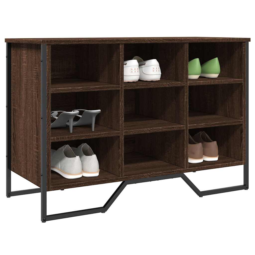 JUNG Vida Schuhregal Braun Eichen-Optik 90x38x61,5 cm Holzwerkstoff