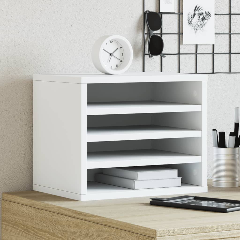 JUNG Vida Schreibtisch-Organizer Weiß 36x26x29,5 cm Holzwerkstoff