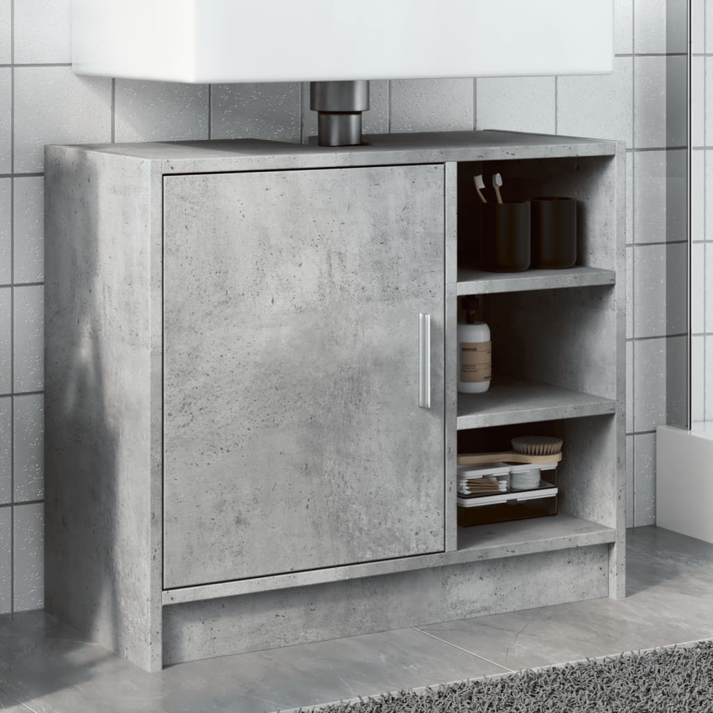 JUNG Vida Waschbeckenunterschrank Betongrau 63x29x55 cm Holzwerkstoff