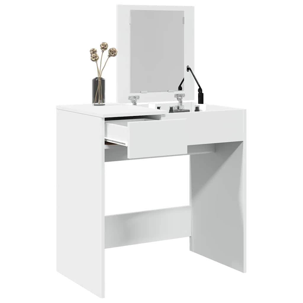 JUNG Vida Schminktisch mit Spiegel Weiß 73x46,5x120 cm