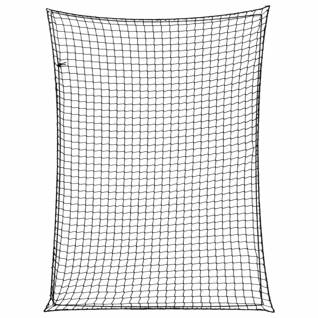 JUNG Vida Anhängernetz mit Gummiseil Schwarz 4x3 m PP