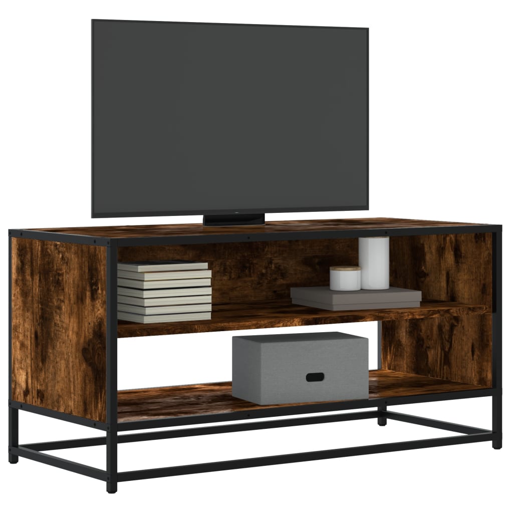 JUNG Vida TV-Schrank Räuchereiche 91x40x46 cm Holzwerkstoff und Metall