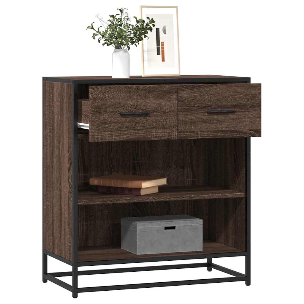 JUNG Vida Sideboard Braun Eichen-Optik 68x35x76 cm Holzwerkstoff