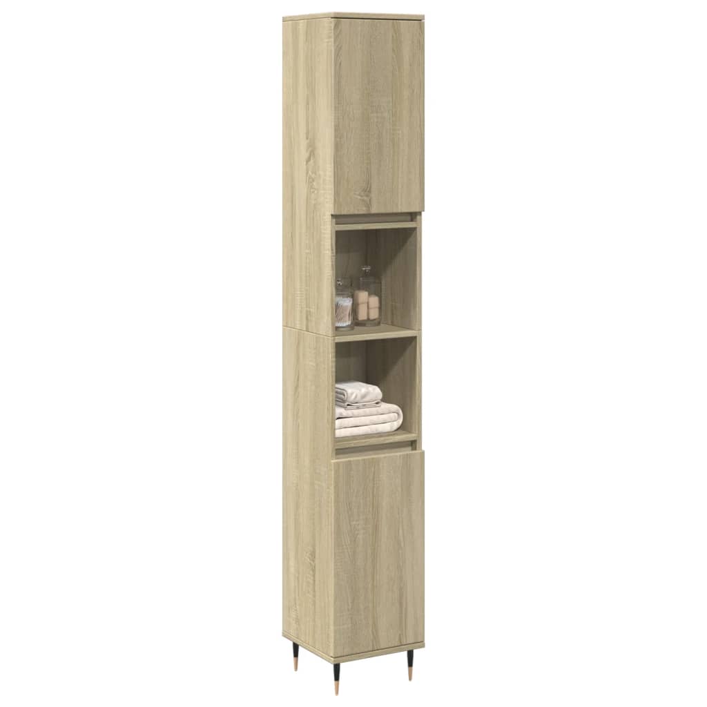 JUNG Vida Badschrank Sonoma-Eiche 30x30x190 cm Holzwerkstoff