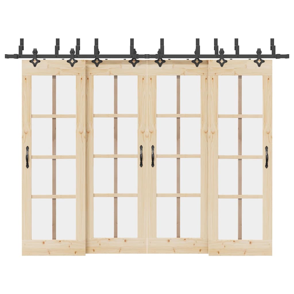 JUNG Vida Schiebetürbeschlag-Set 305 cm Stahl Schwarz