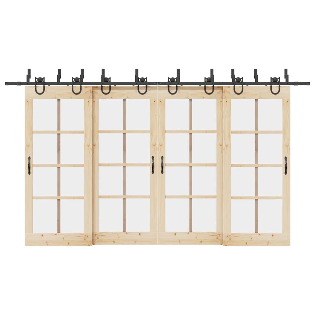 JUNG Vida Schiebetürbeschlag-Set 400 cm Stahl Schwarz