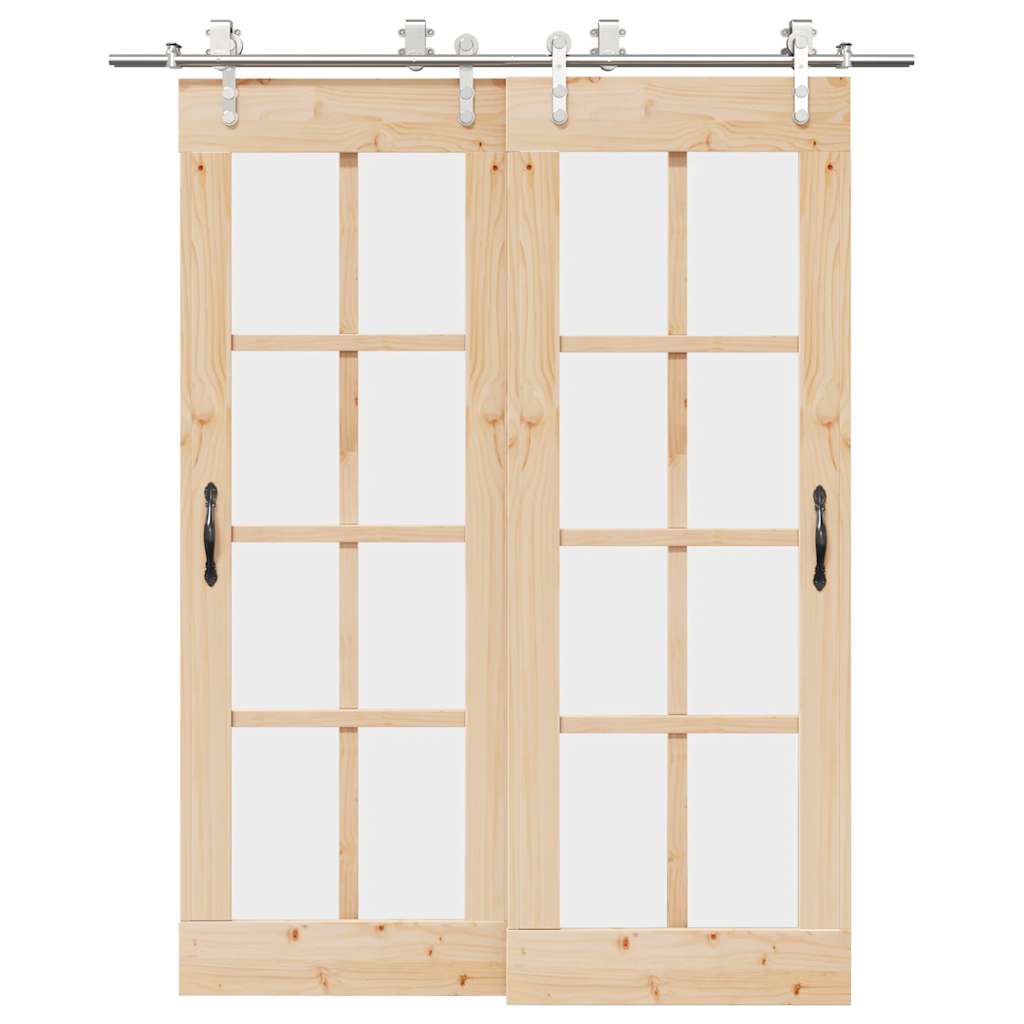 JUNG Vida Schiebetür-Beschlagsatz 183 cm Edelstahl Silbern