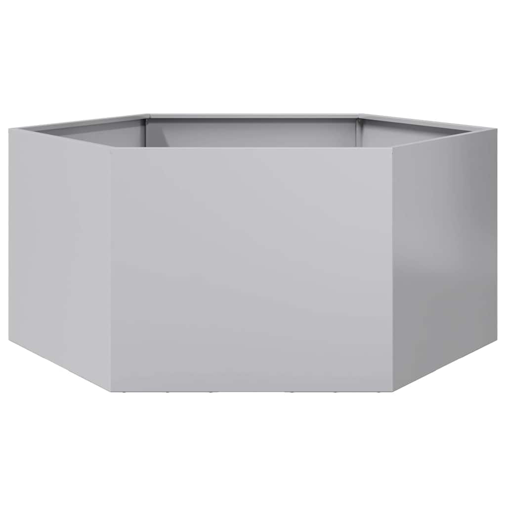 JUNG Vida Pflanzkübel Sechseckig 104x90x45 Verzinkter Stahl