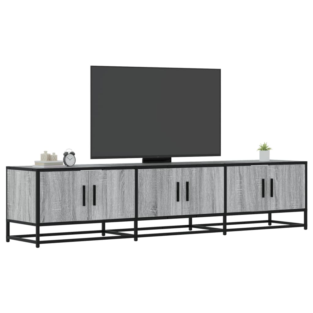JUNG Vida TV-Schrank Grau Sonoma 180x35x41 cm Holzwerkstoff