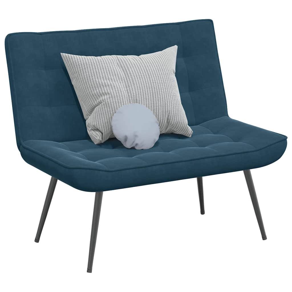 JUNG Vida Sitzbank Blau 110x74x84 cm Samt