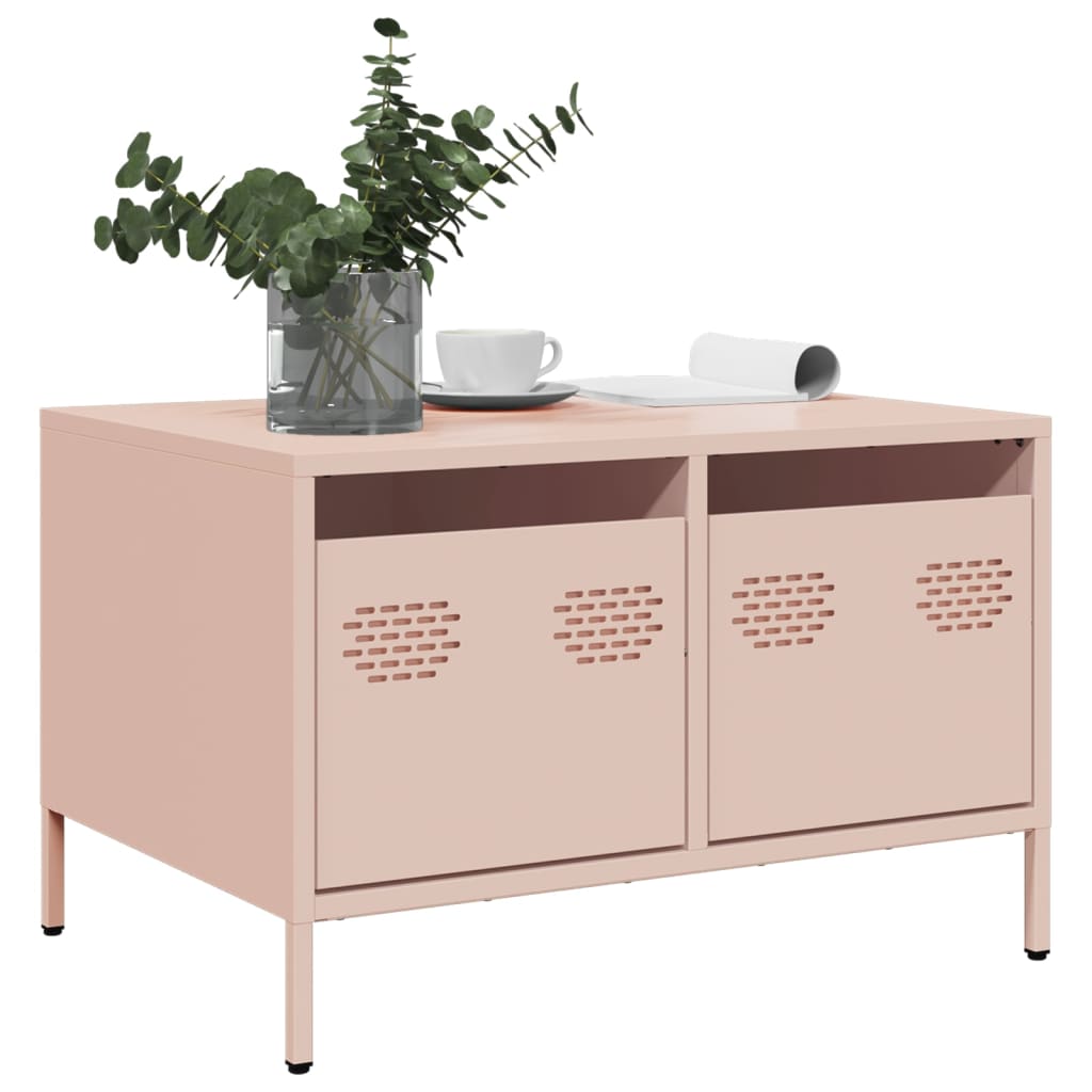 JUNG Vida TV-Schrank Rosa 68x50x43,5 cm Kaltgewalzter Stahl