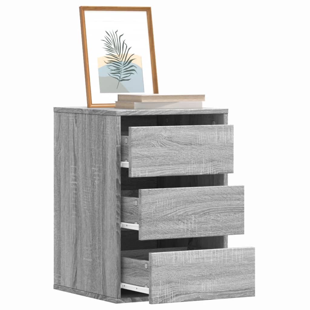 JUNG Vida Kommode Grau Sonoma 40x41x58 cm Holzwerkstoff