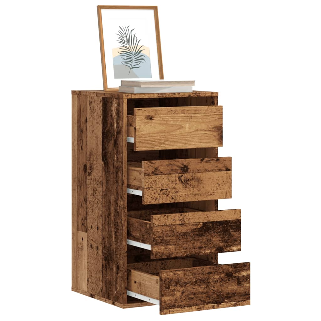 JUNG Vida Kommode Altholz-Optik 40x41x76 cm Holzwerkstoff