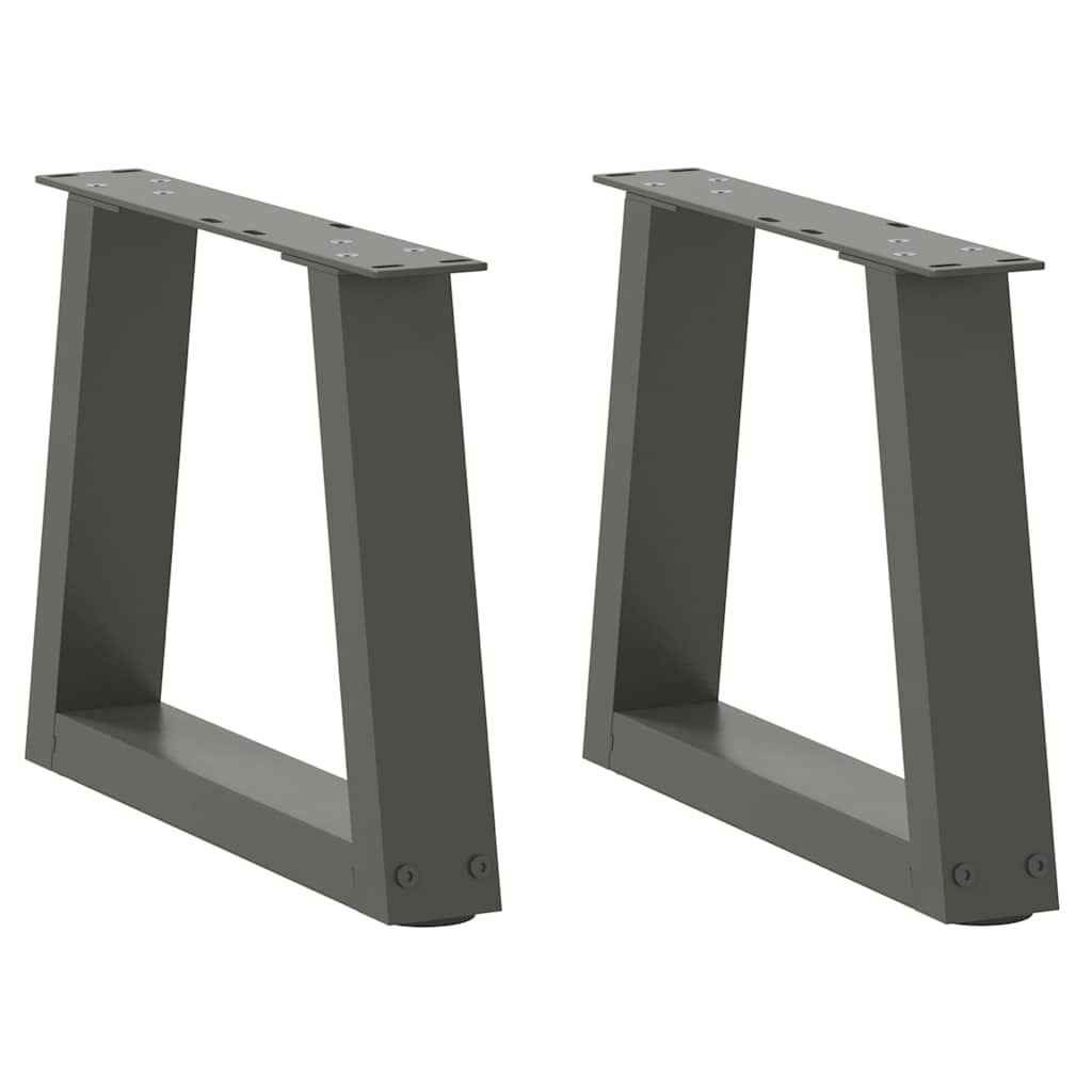 JUNG Vida Couchtischbeine V-Form 2 Stück Anthrazit 30x(30-31,3) cm Stahl