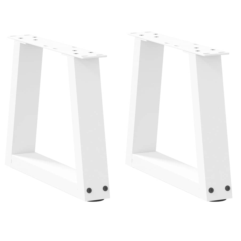 JUNG Vida Couchtischbeine V-Form 2 Stück Weiß 40x(30-31,3) cm Stahl
