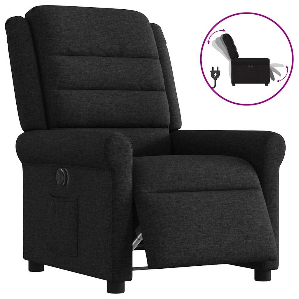 JUNG Vida Relaxsessel Elektrisch Schwarz Stoff