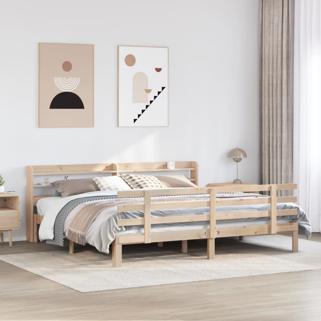 JUNG Vida Bettgestell mit Kopfteil ohne Matratze 200x200 cm