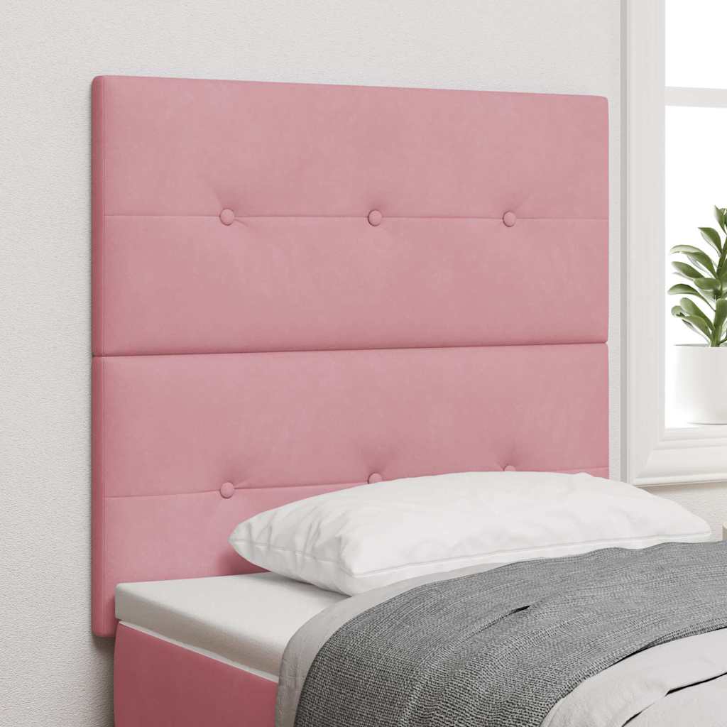 JUNG Vida LED Kopfteil mit LED-Lichtleisten Rosa 100 cm Polyester