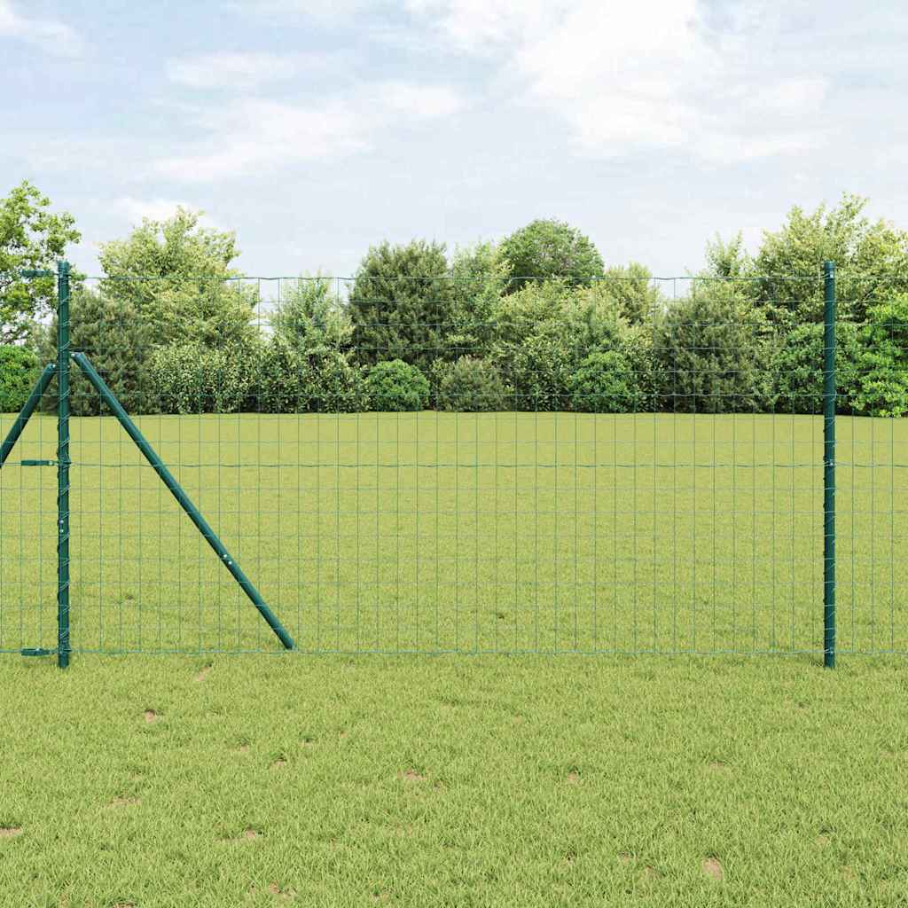 JUNG Vida Zaun mit Pfosten Grau 1 x 25 m Stahl