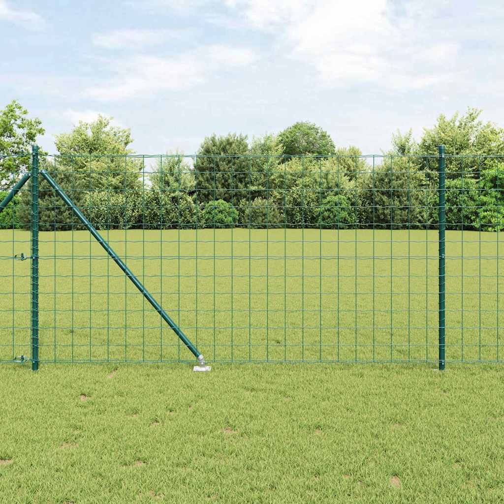 JUNG Vida Zaun mit Pfosten Grün 1 x 10 m Stahl