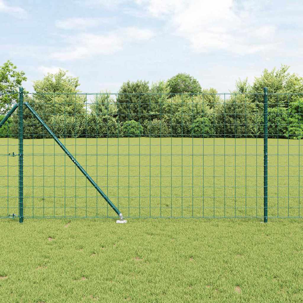 JUNG Vida Zaun mit Pfosten Grün 1,2 x 25 m Stahl