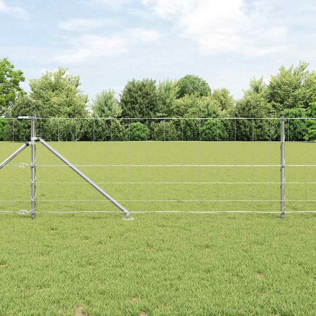 JUNG Vida Zaunpfosten Galvanisiert 100 x 0,8 m Stahl