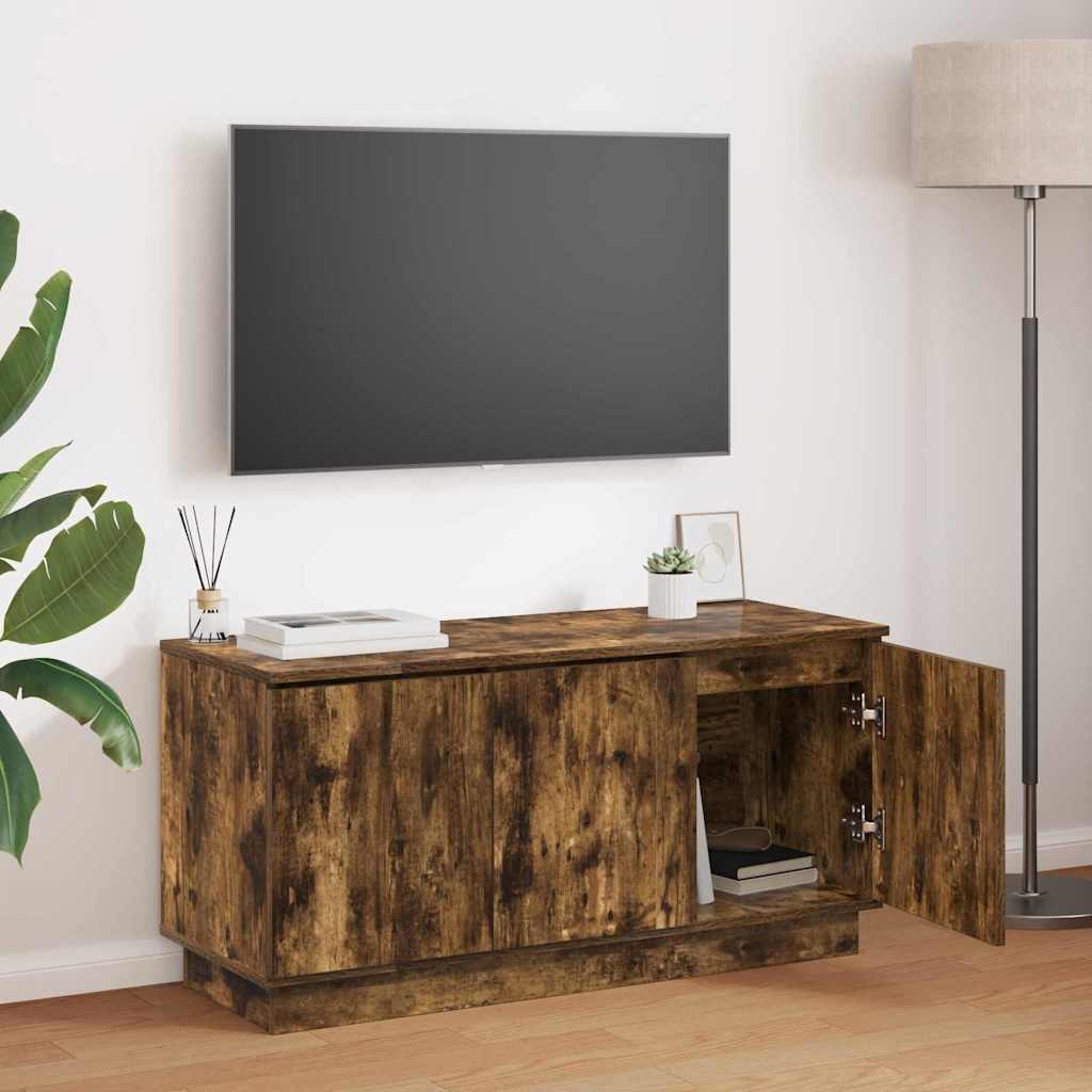 JUNG Vida TV-Schränk Geräucherte Eiche 100 x 38 x 49 cm Holzwerkstoff
