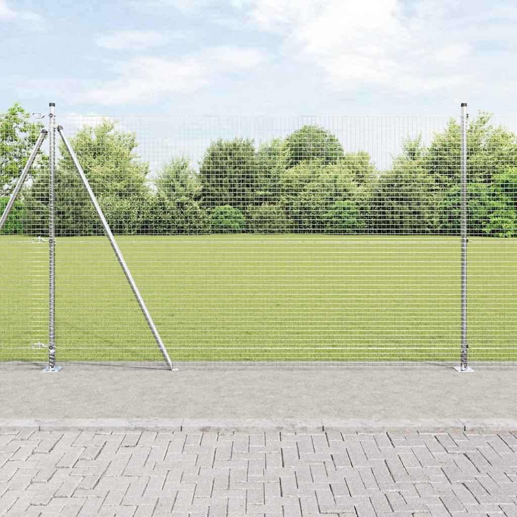 JUNG Vida Zaunpfosten Silber 25 x 1,6 m (25 x 25 mm Gitter) Stahl