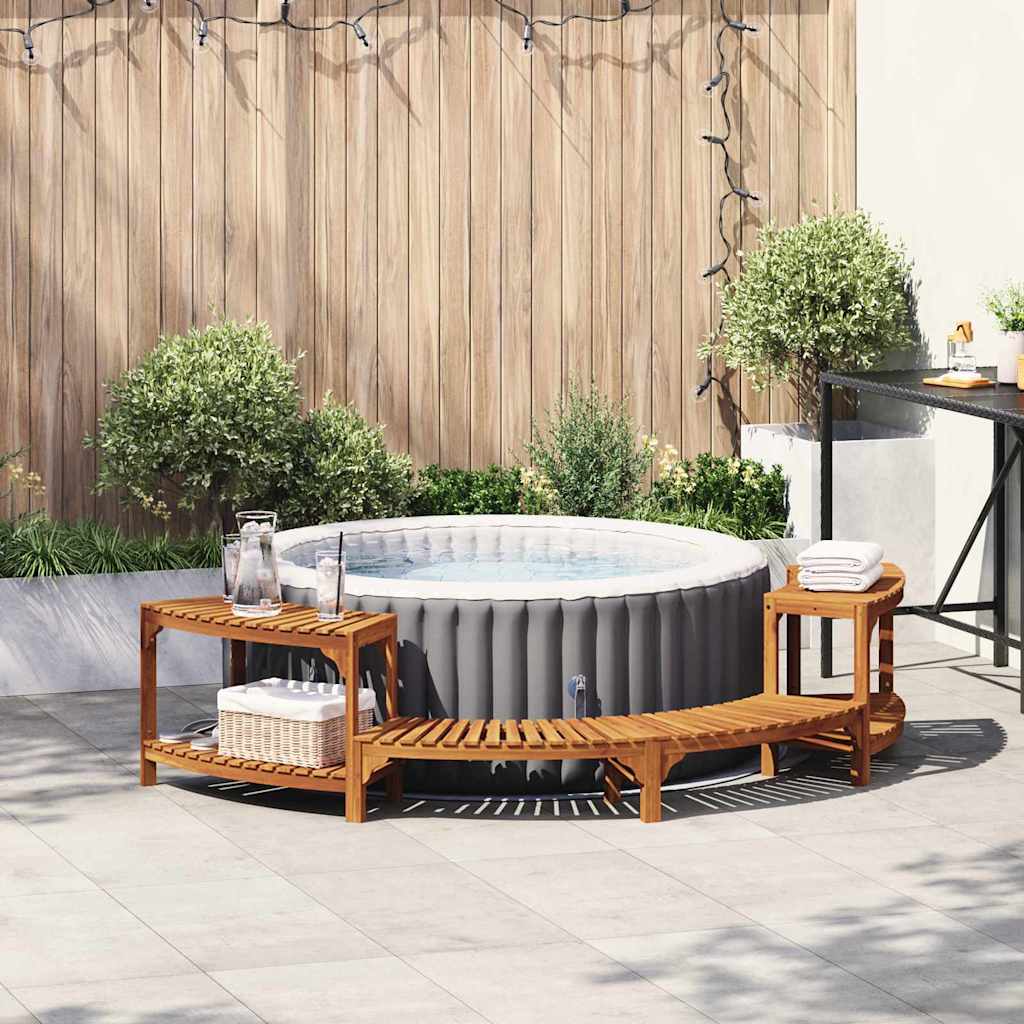 JUNG Vida Whirlpool Umgebung Halb-Rund Braun 252 x 112 x 55,5 cm