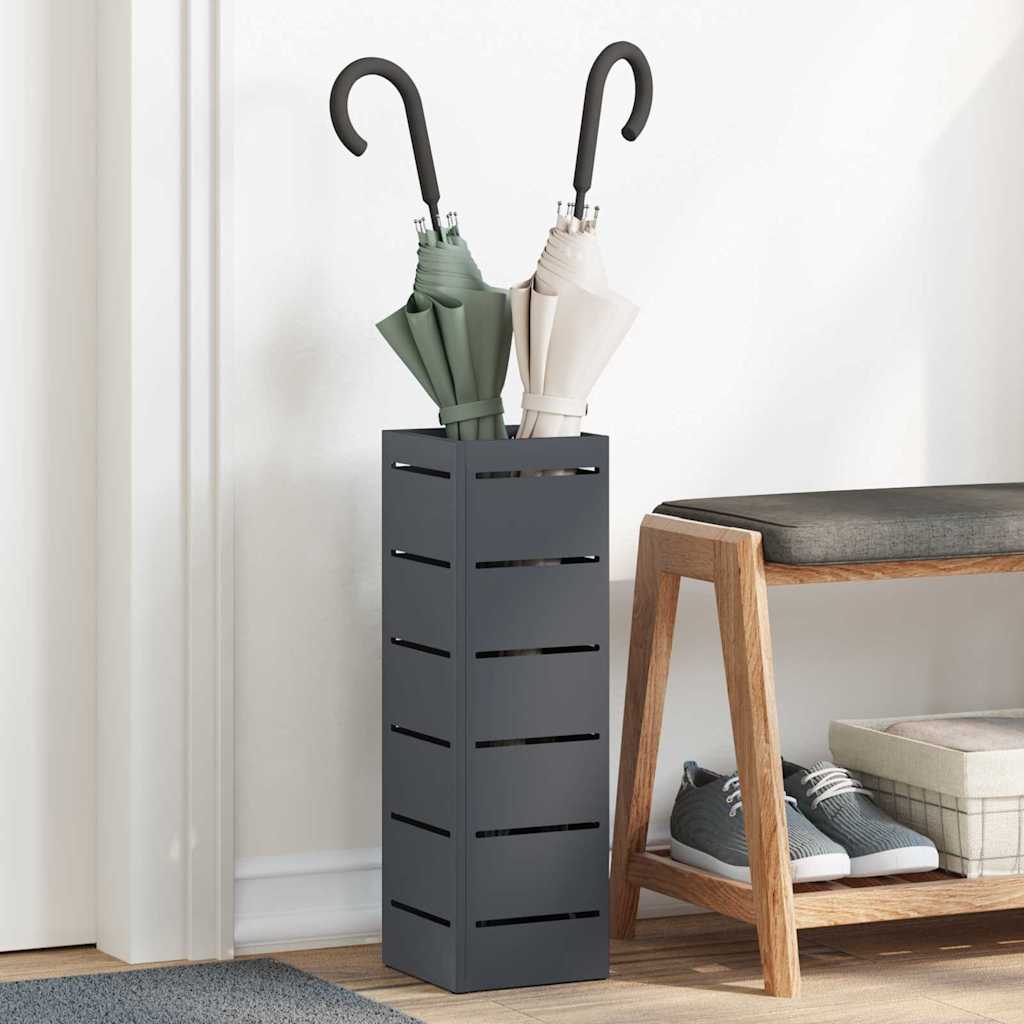 JUNG Vida Sonnenschirmhalter Anthrazit 15,5 x 15,5 x 49 cm Metall
