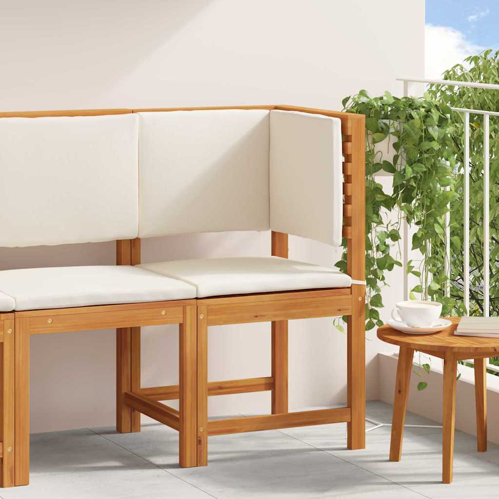 JUNG Vida Gartenstuhl mit Kissen Braun 50 x 50 x 91cm Massivholz Akazie