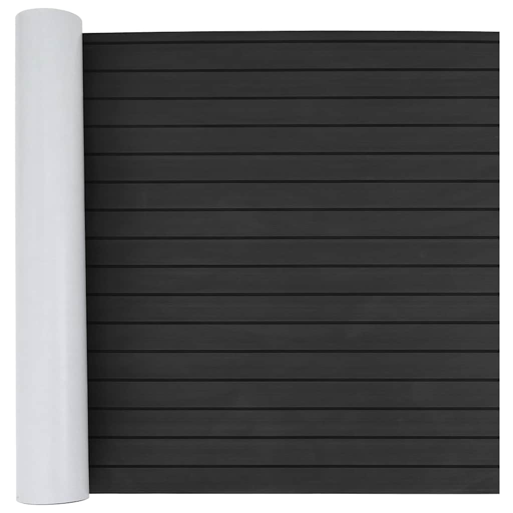 JUNG Vida Bootsmatte Dunkelgrau mit Schwarz 240 x 90 x 0,5 cm EVA