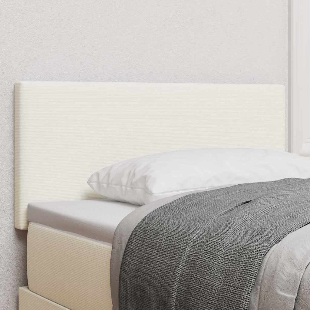 JUNG Vida LED Kopfteil mit LED-Lichtleisten Creme 100 cm Polyester
