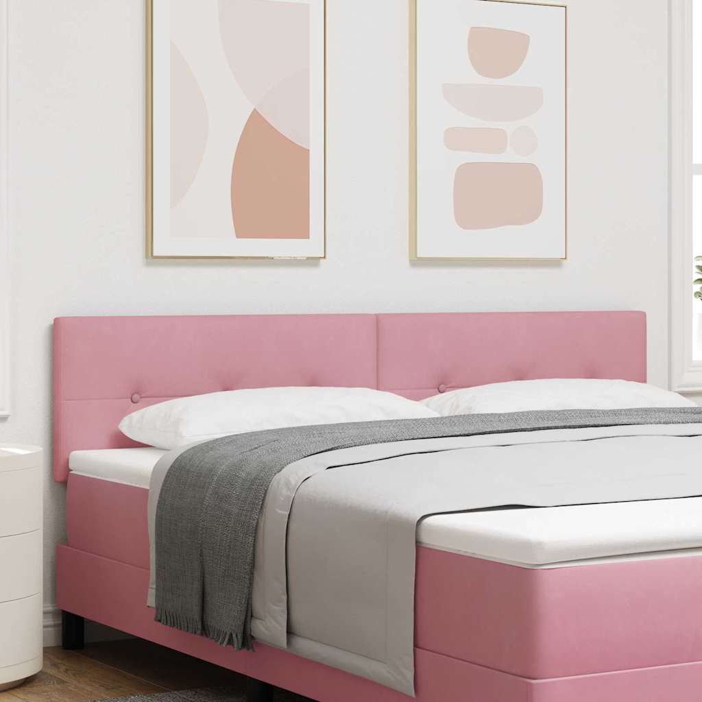 JUNG Vida LED Kopfteil mit LED-Lichtleisten Rosa 180 cm Polyester