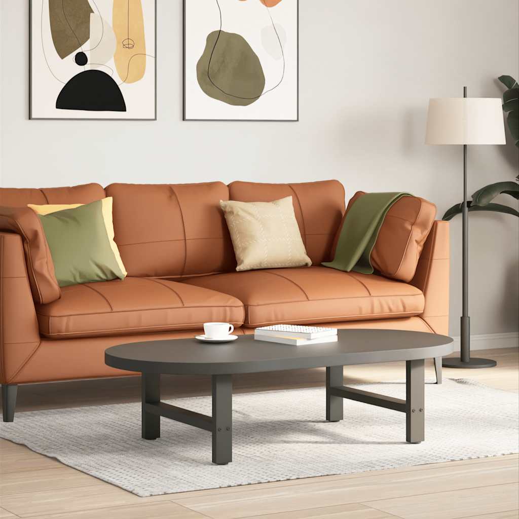 JUNG Vida Couchtischbeine Anthrazit 2 Stk. 70x(30-31) cm Stahl