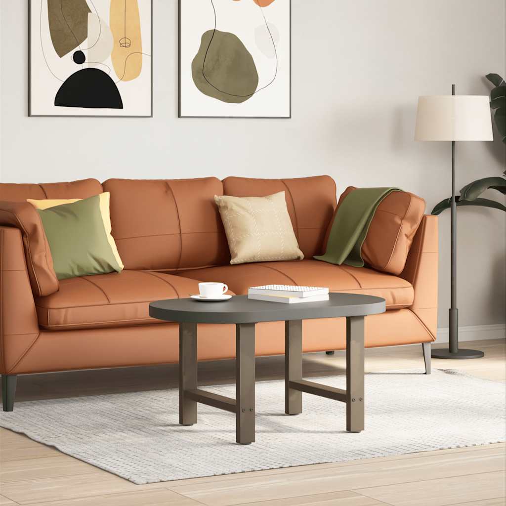 JUNG Vida Couchtischbeine Naturstahl 2 Stk. 50x(42-43) cm Stahl