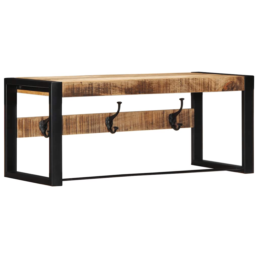 JUNG Vida Garderobe 80x35x35 cm Raues Massivholz Mango