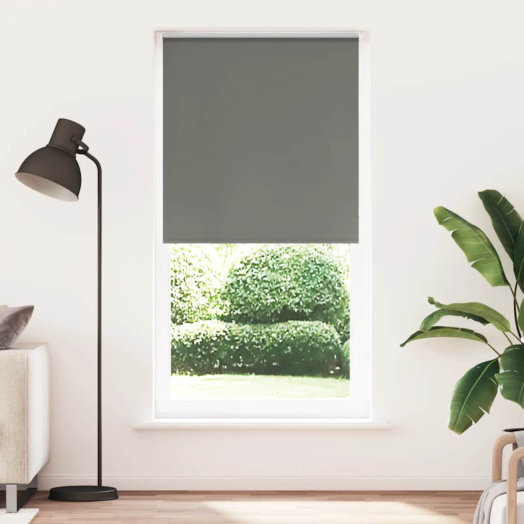 JUNG Vida Verdunkelungsrollo Grau 90x230 cm Stoffbreite 85,7 cm Polyester