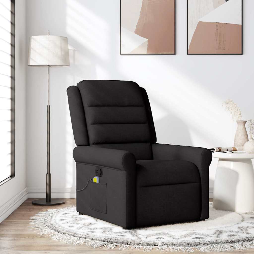 JUNG Vida Massagesessel Schwarz Stoff