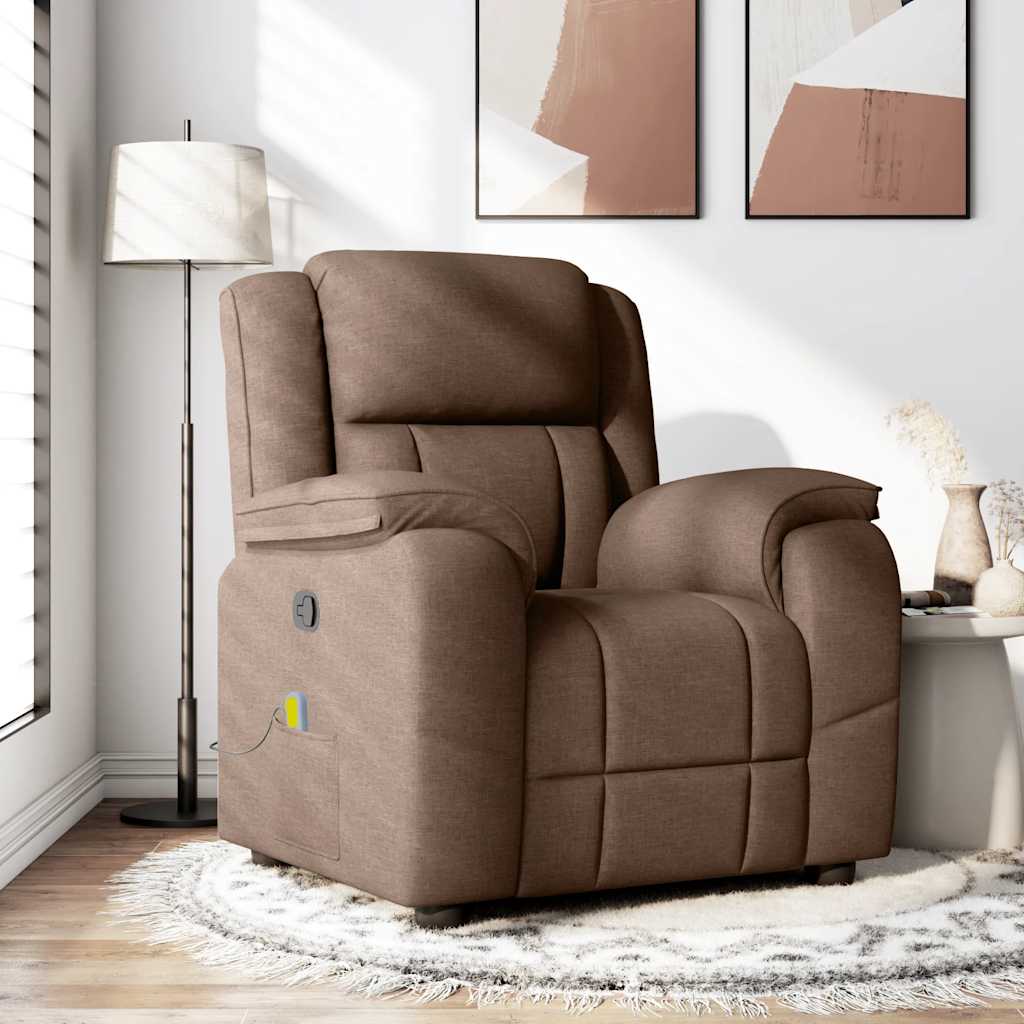 JUNG Vida Massagesessel Braun Stoff