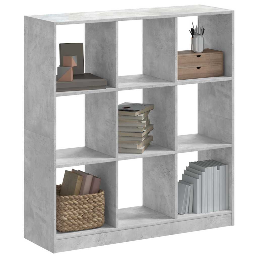 JUNG Vida Bücherregal Betongrau 102x32x108 cm Holzwerkstoff