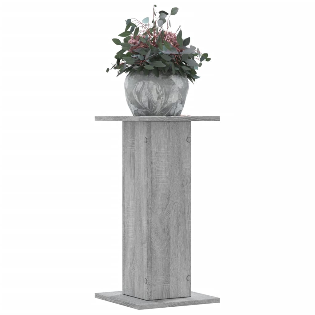 JUNG Vida Pflanzenständer 2 Stk. Grau Sonoma 30x30x60 cm Holzwerkstoff