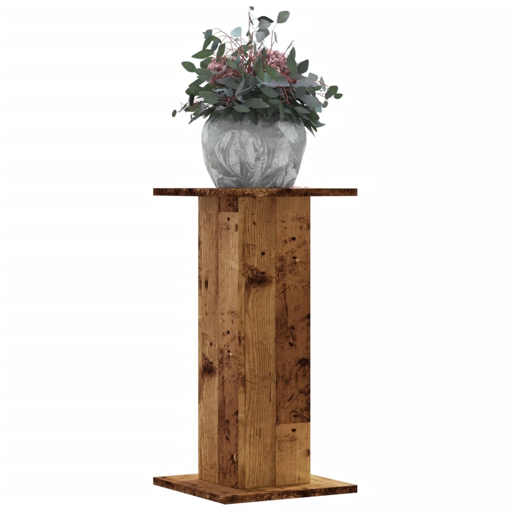 JUNG Vida Pflanzenständer 2 Stk. Altholz-Optik 30x30x60 cm Holzwerkstoff