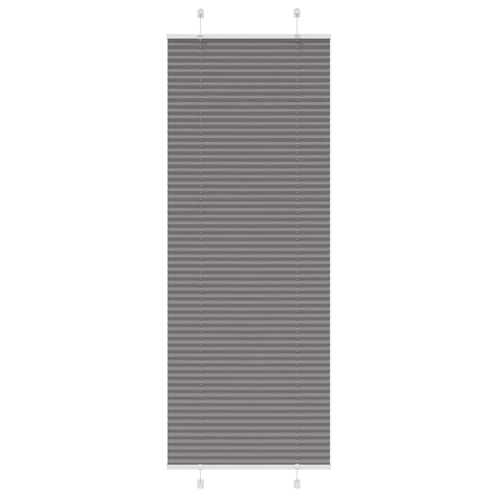 JUNG Vida Plissee Anthrazit 75x200 cm Stoffbreite 74,4 cm Polyester