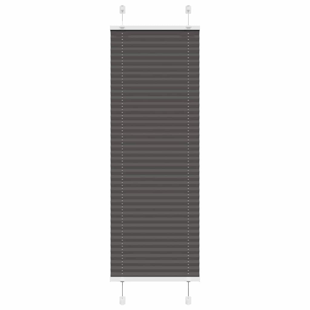 JUNG Vida Plissee Schwarz 50x100 cm Stoffbreite 49,4 cm Polyester