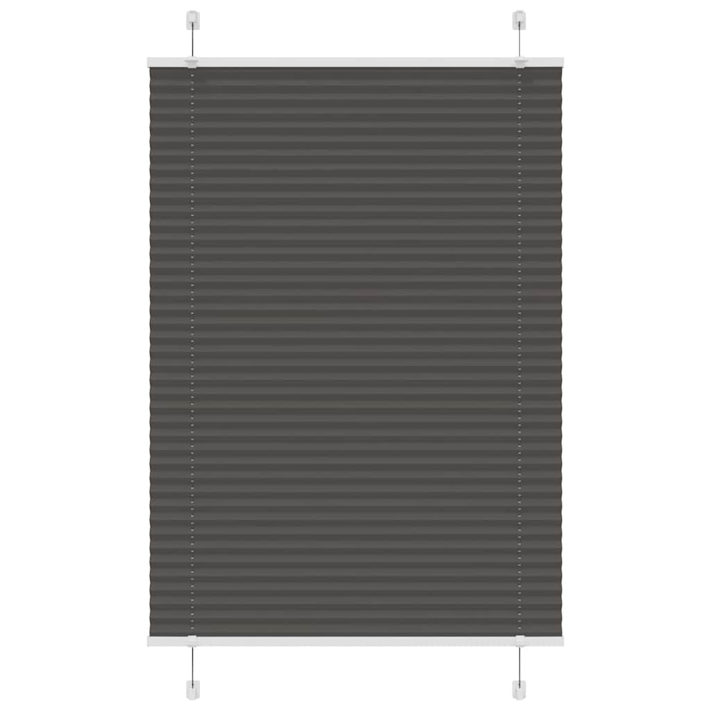 JUNG Vida Plissee Schwarz 85x150 cm Stoffbreite 84,4 cm Polyester