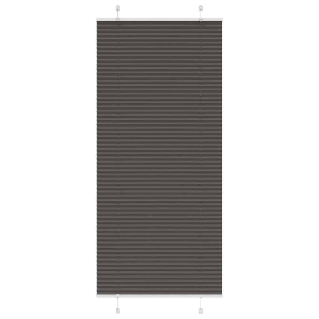 JUNG Vida Plissee Schwarz 85x200 cm Stoffbreite 84,4 cm Polyester