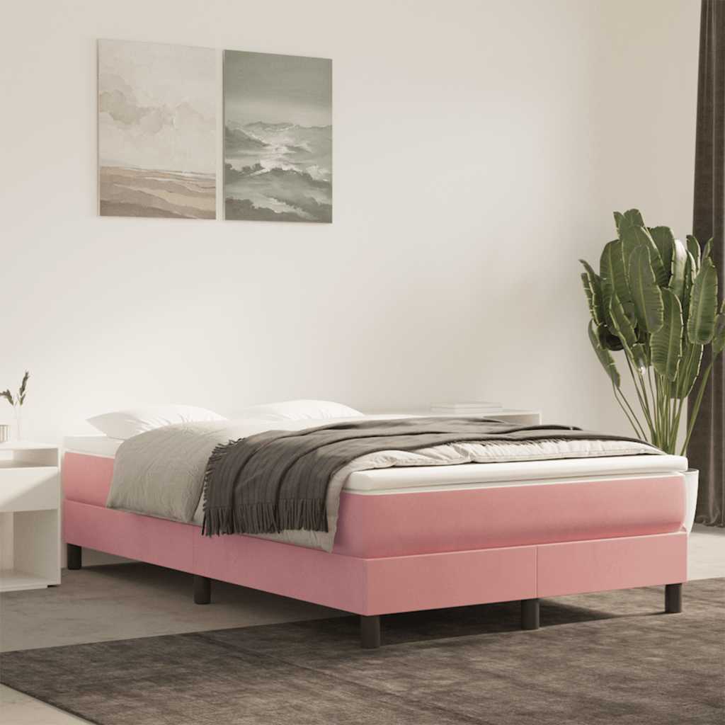 JUNG Vida Taschenfederkernmatratze Mittel Rosa 120x210x20 cm Samt