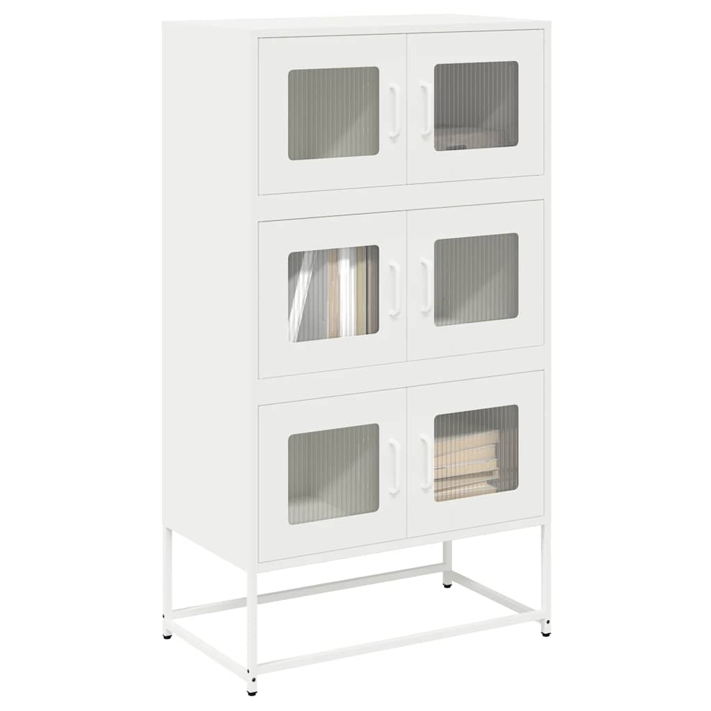 JUNG Vida Highboard Weiß 68x39x123 cm Stahl