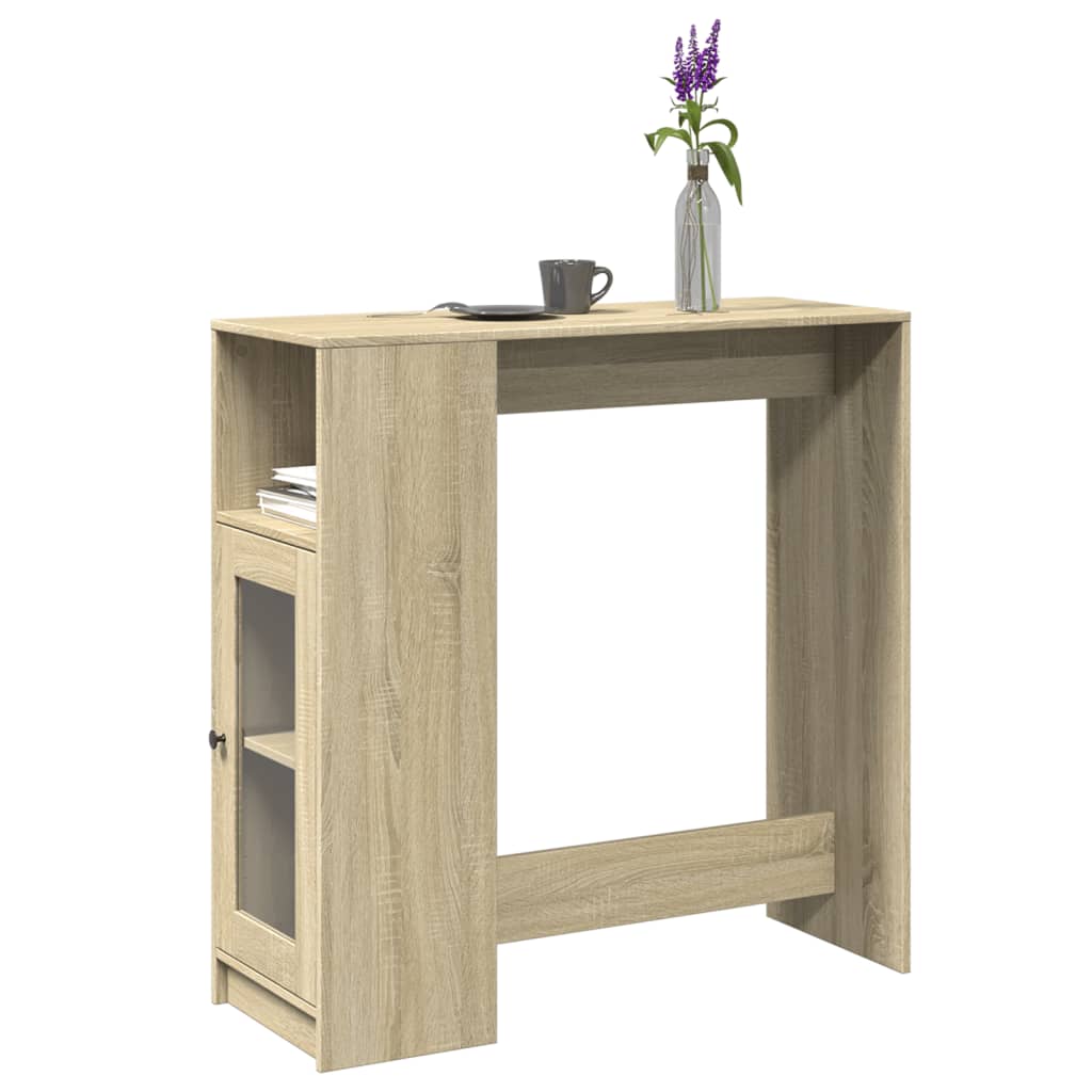 JUNG Vida Bartisch mit Regal Sonoma-Eiche 101x40x103,5 cm Holzwerkstoff